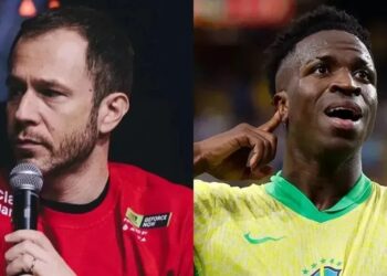 Vinicius Júnior e Tiago Leifert discutiram nas redes sociais (Fonte: Reprodução/CNN)