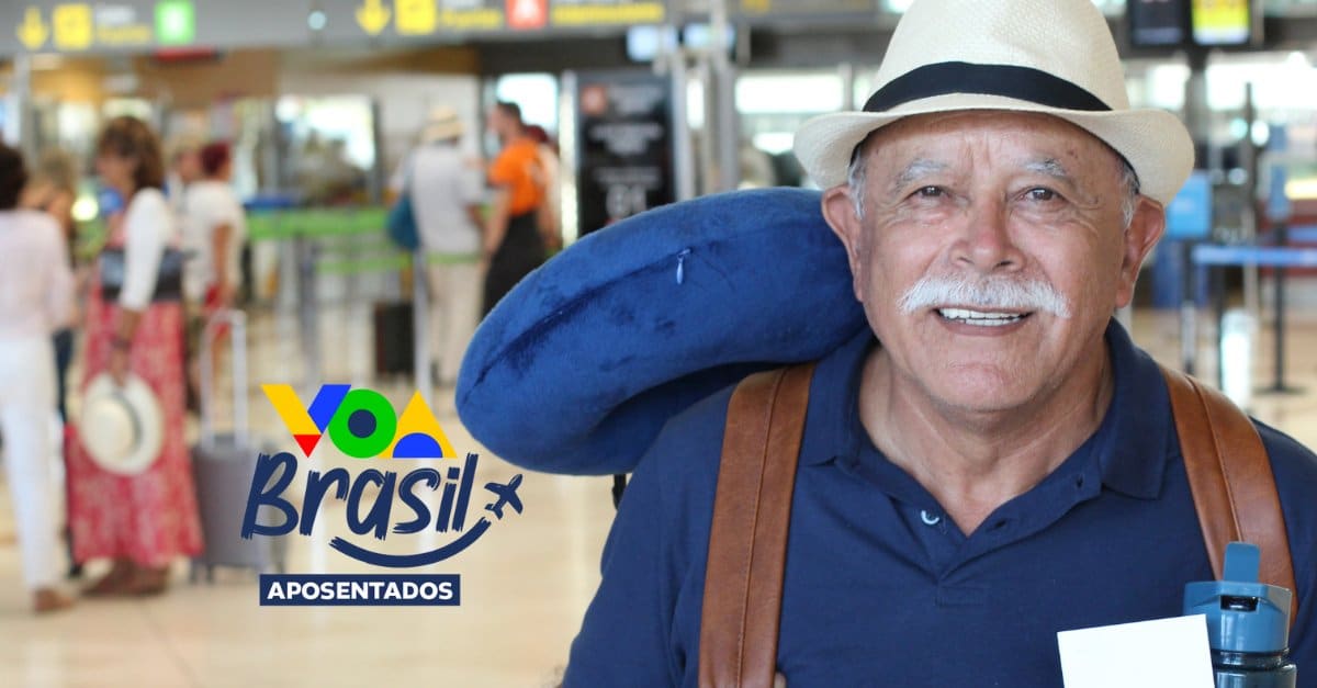 Novo programa voa Brasil concede descontos na passagem de avião para aposentados.