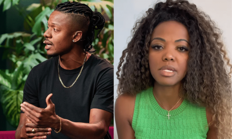 Ingrid e Leandro de Casamento às cegas. (Fonte: Jovem Pan).