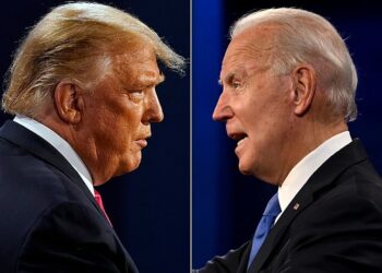 Trump e Biden. (Fonte: Jim Watson/AFP).