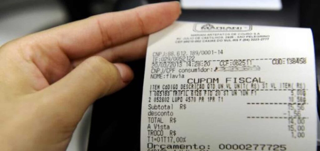 Consultar CPF na nota saldo