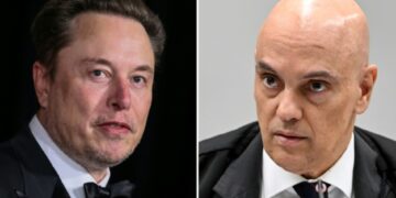 Elon Musk, dono do X, e Alexandre de Moraes, ministro do STF, protagonizam uma batalha pública e virtual por conta de decisões judiciais