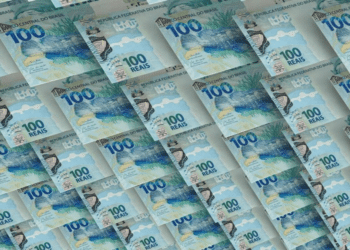 cédulas de 100 reais