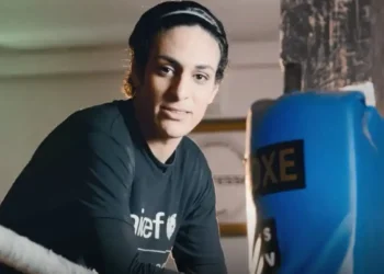 A boxeadora Imane Khelif é embaixadora da Unicef. (Fonte: Divulgação/Unicef).