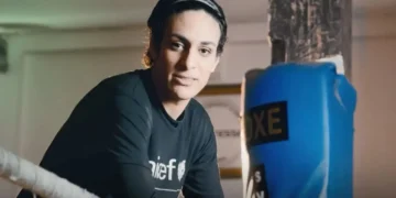 A boxeadora Imane Khelif é embaixadora da Unicef. (Fonte: Divulgação/Unicef).