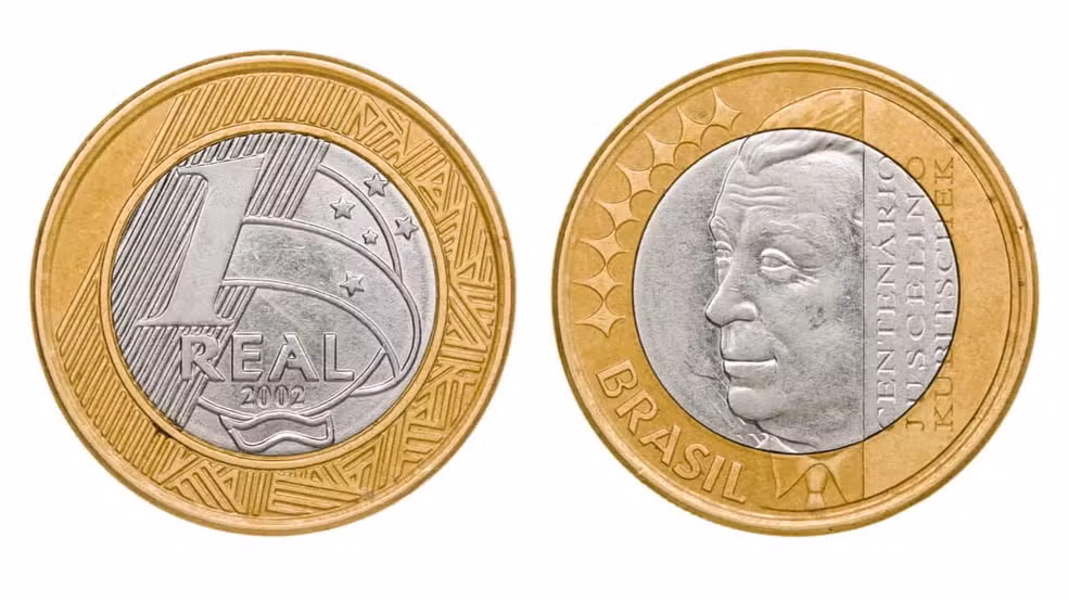 Valor moedas de 1 real