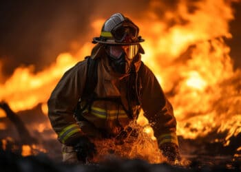 Combate a incêndio. Foto: Imagem de Freepik
