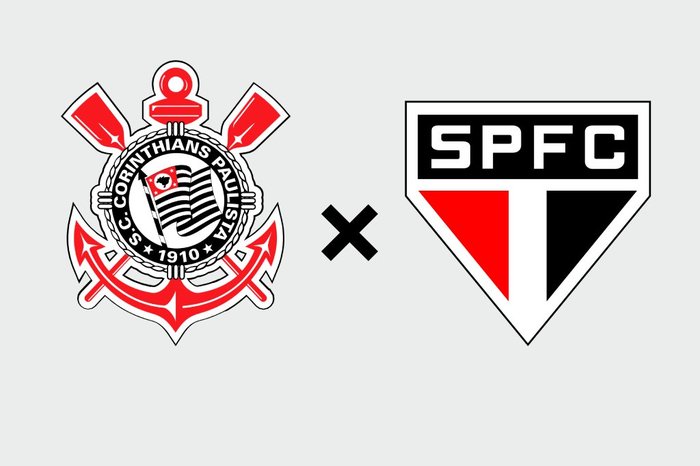 Corinthians x São Paulo no Brasileirão. (Fonte: Arte GZH).