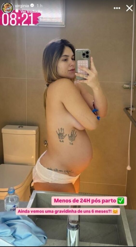 Virginia Fonseca Compartilha Transformação Corporal 24 Horas Após Dar à Luz
