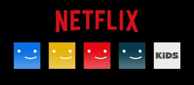 Tela da tv netflix com os logos dos usuários. (Fonte: netflix).