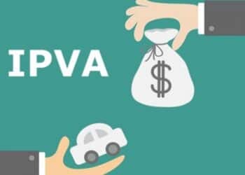 Ilustração de um carro com um saco de dinheiro para fazer alusão à isenção de IPVA. (Fonte: Sebrae).