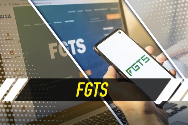 celular aberto no aplicativo do fgts