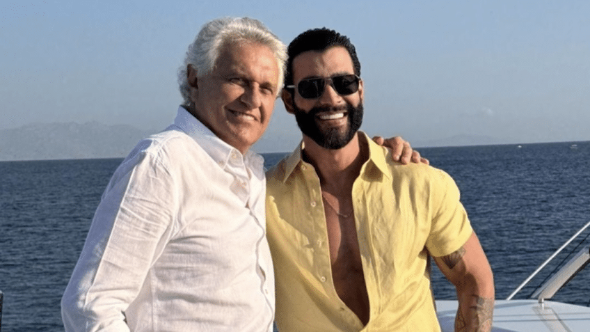 Ronaldo Caiado (esquerda) e Gusttavo Lima (direita). (Fonte: Instagram).