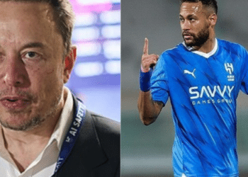 Elon Musk (esquerda da imagem) e Neymar( Direita da imagem ) Foto wikimedia /  Montagem Monitor Mercado