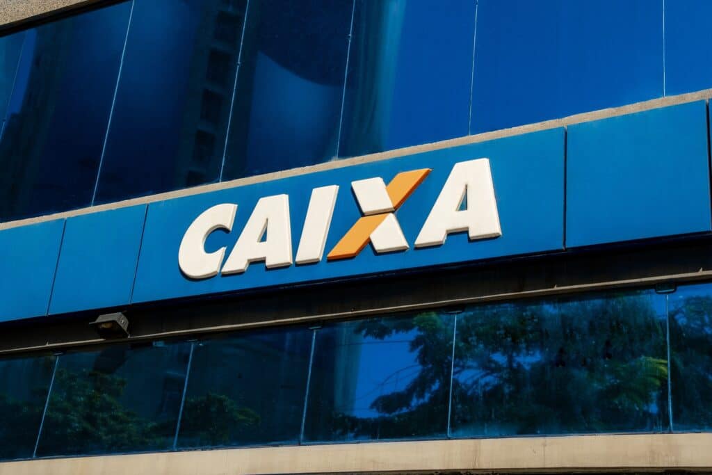 Faixada de uma agência da Caixa. (Fonte: Caixa).