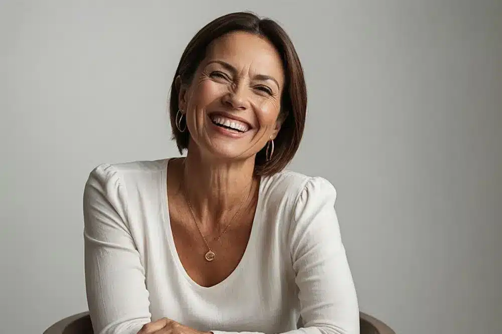 mulher madura feliz