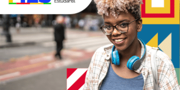 jovem e logo do fies