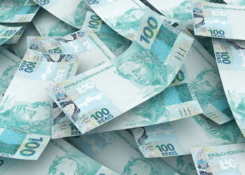 notas de cem reais