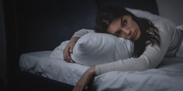 mulher sem dormir